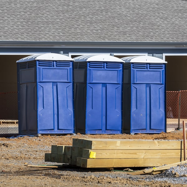 how do you dispose of waste after the portable restrooms have been emptied in Foster